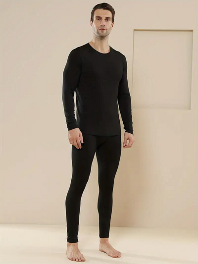 David Termiska Underkläder Set | 2st långärmat underställ i värme för män-Eva Jonsson