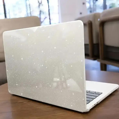 Glitterfodral för laptop | Laptopskydd i transparent hårdplast-Eva Jonsson