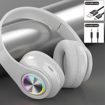 OverAura Hörlurar | Trådlös Bluetooth Head-monterade hörlurar-Eva Jonsson