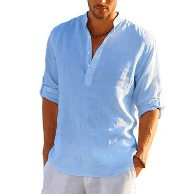 Thomas skjorta | Luftig sommarskjorta för män-Eva Jonsson