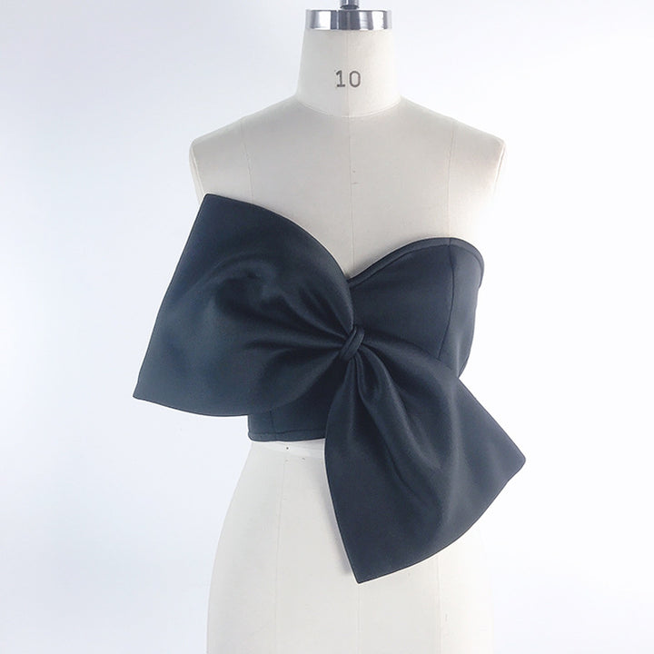 Damer Crop-Top med voluminöst rosett-design Mirla-Eva Jonsson