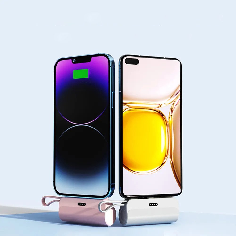 2-in-1 Power Bank 5000mAh | Bärbar mini-snabbladdning-Eva Jonsson