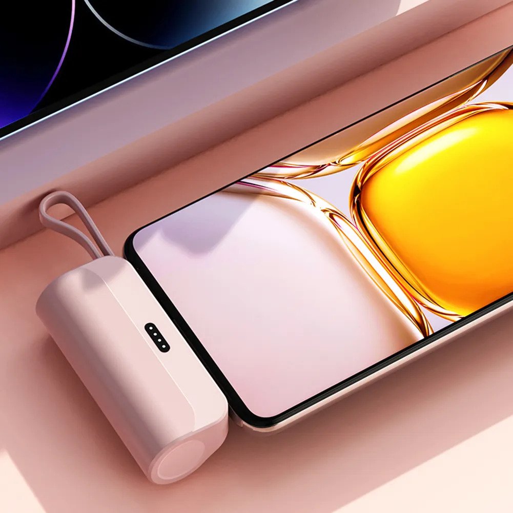 2-in-1 Power Bank 5000mAh | Bärbar mini-snabbladdning-Eva Jonsson