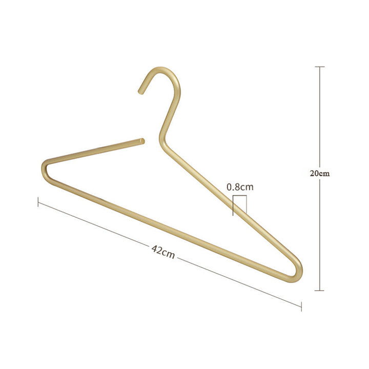 5 stycken hängare gjorda av solid matt guld/silver │ Sömfri garderobsorganisatör gjord av metall-Eva Jonsson