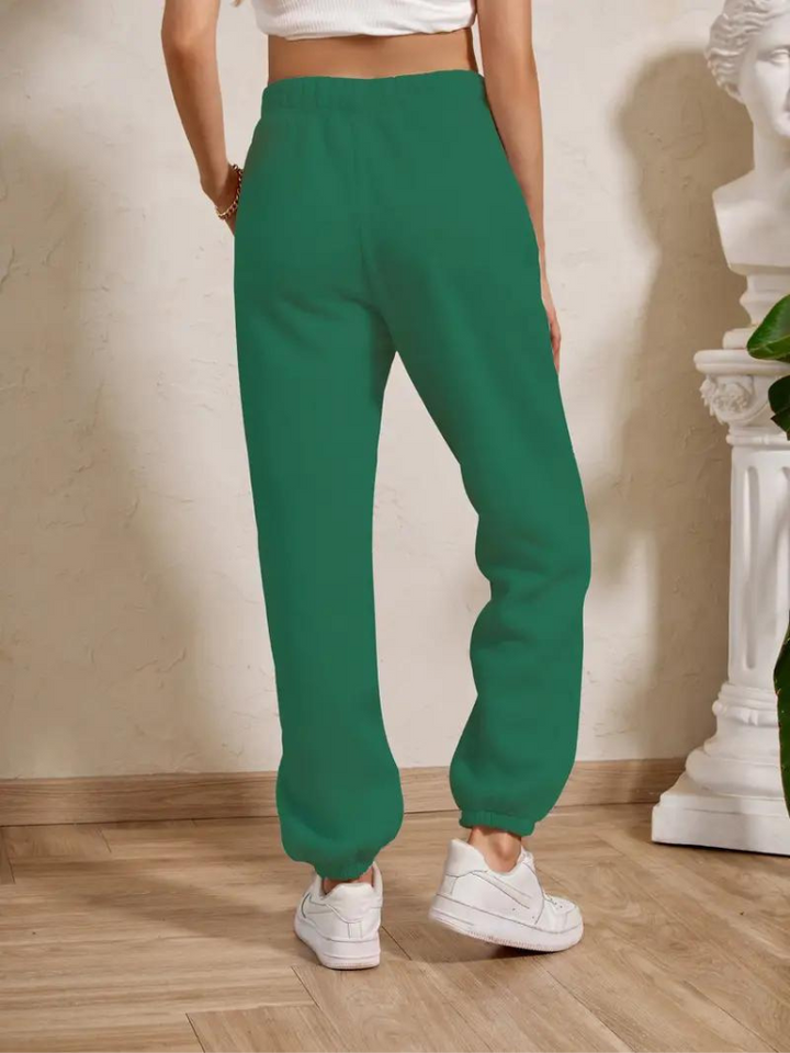 Adele Sweatpants | Mysiga vinterbyxor med resår för damer-Eva Jonsson
