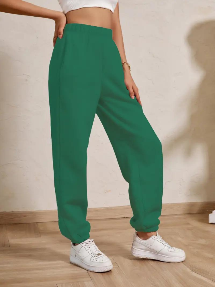Adele Sweatpants | Mysiga vinterbyxor med resår för damer-Eva Jonsson