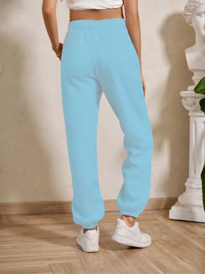 Adele Sweatpants | Mysiga vinterbyxor med resår för damer-Eva Jonsson