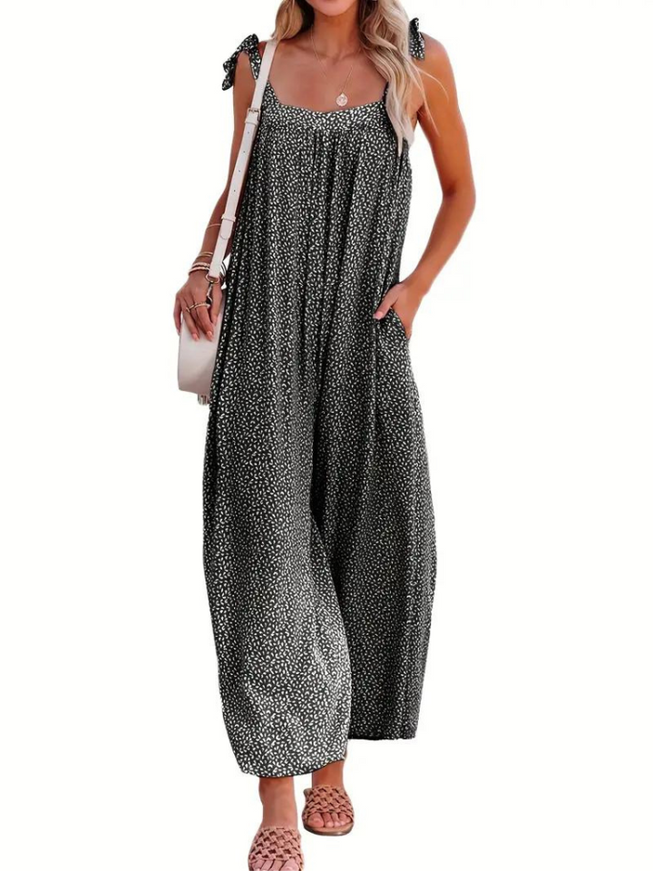 Aino Jumpsuit | Ärmlös Jumpsuit med vida ben-Eva Jonsson