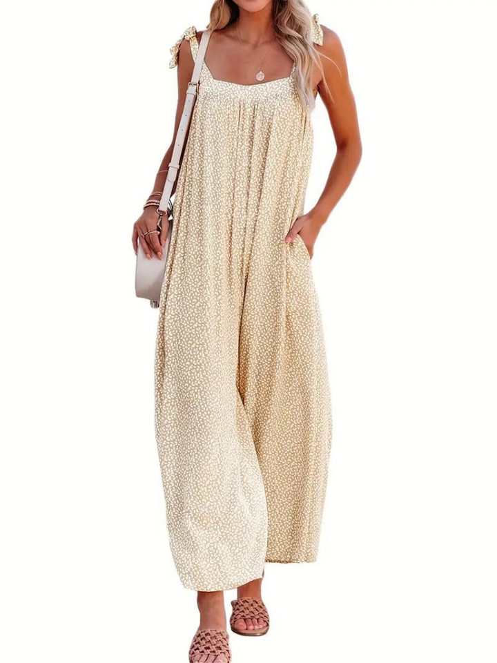 Aino Jumpsuit | Ärmlös Jumpsuit med vida ben-Eva Jonsson