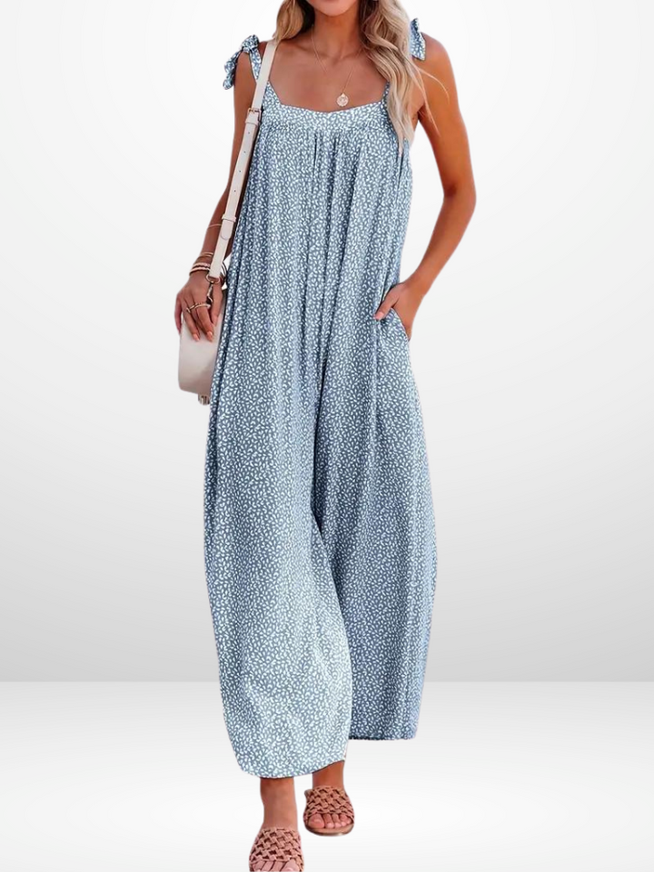 Aino Jumpsuit | Ärmlös Jumpsuit med vida ben-Eva Jonsson