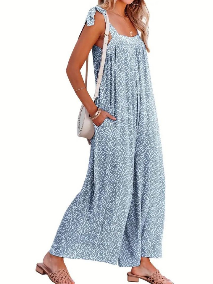 Aino Jumpsuit | Ärmlös Jumpsuit med vida ben-Eva Jonsson