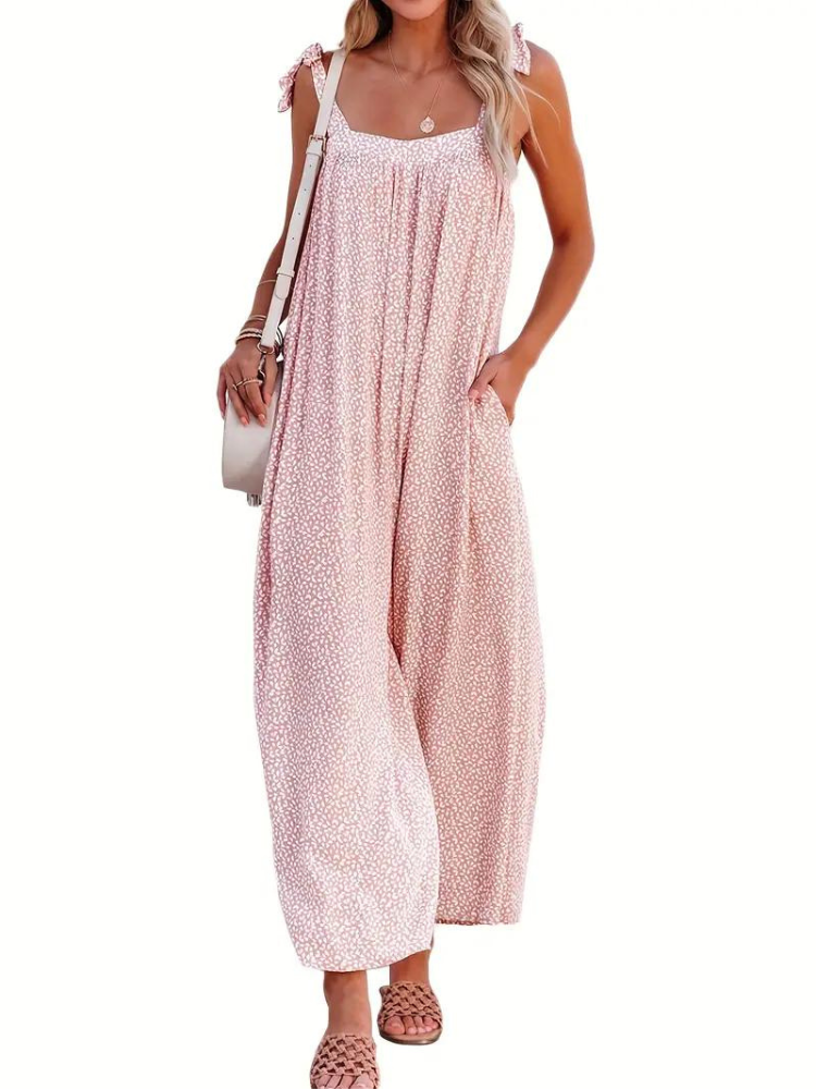 Aino Jumpsuit | Ärmlös Jumpsuit med vida ben-Eva Jonsson