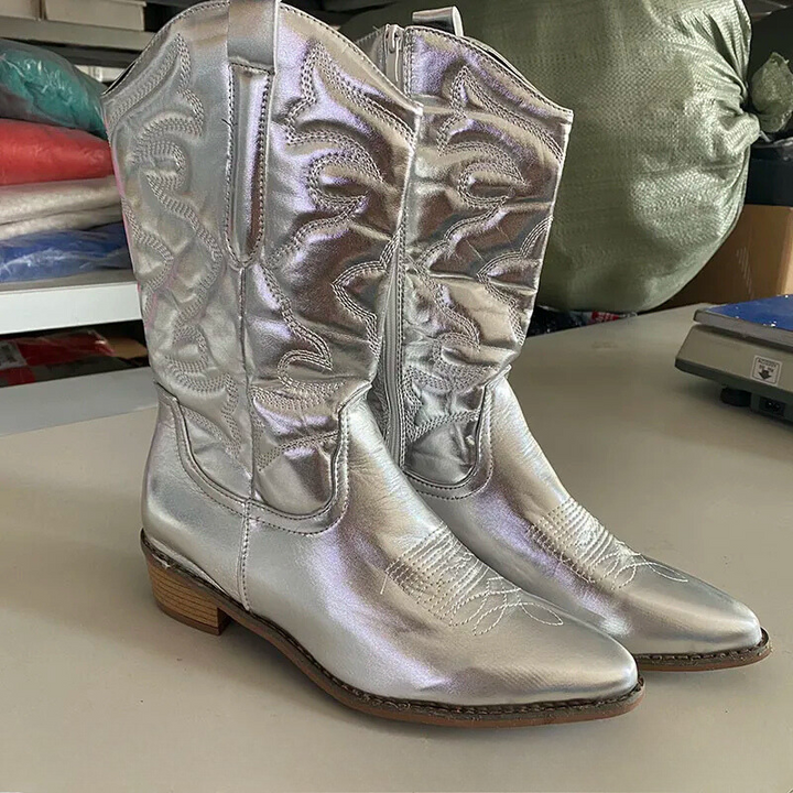 Angela Cowboy Stövlar | Western stövlar med dragkedja för kvinnor-Eva Jonsson