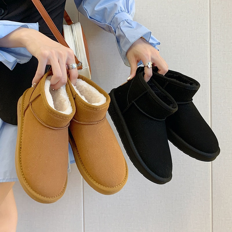 Ankelkängor | Slip-On | Fake Fur | Vinterkängor | Damkängor-Eva Jonsson