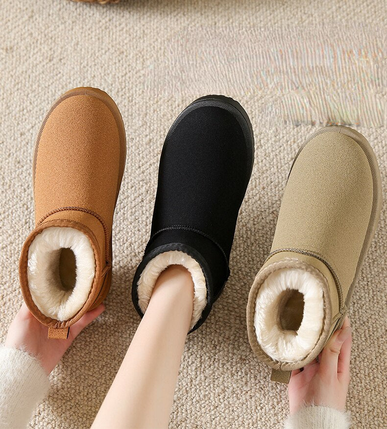 Ankelkängor | Slip-On | Fake Fur | Vinterkängor | Damkängor-Eva Jonsson