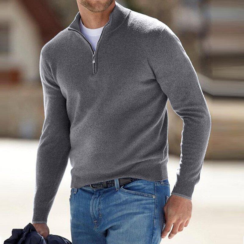 Anthony Zipper Sweater | Bekväm tröja för alla tillfällen-Eva Jonsson