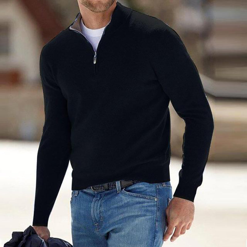 Anthony Zipper Sweater | Bekväm tröja för alla tillfällen-Eva Jonsson