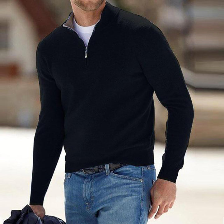 Anthony Zipper Sweater | Bekväm tröja för alla tillfällen-Eva Jonsson