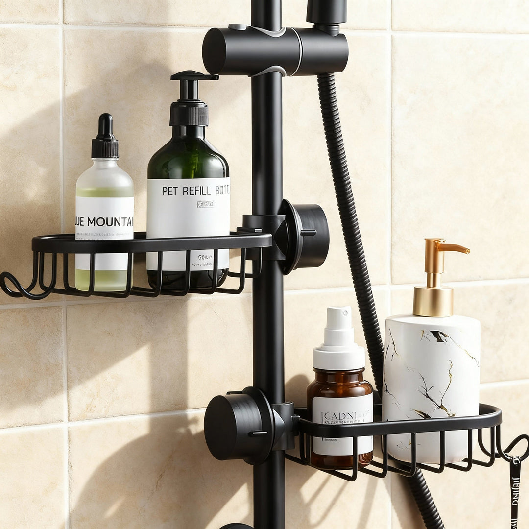 AquaGrip Duschhylla – Rostfri, Platsbesparande & Lätt att Installera-Eva Jonsson