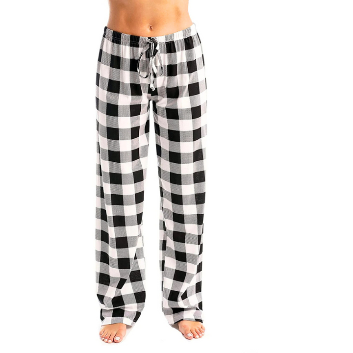 Asanta | Byxor för kvinnor | Julrutiga pyjamasbyxor för kvinnor | Bekväma-Eva Jonsson