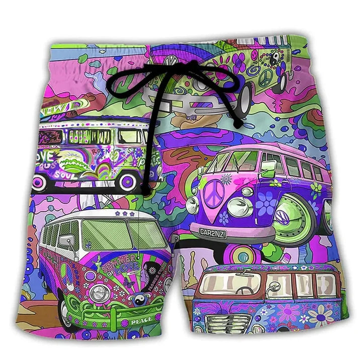 Badshorts - Tryckta - Dragsko - Boardshorts - Badkläder för män-Eva Jonsson