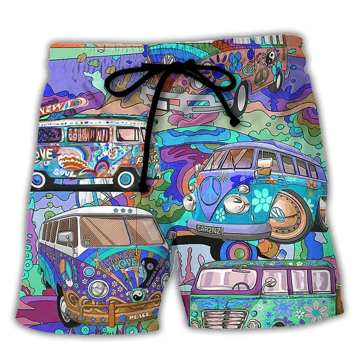 Badshorts - Tryckta - Dragsko - Boardshorts - Badkläder för män-Eva Jonsson