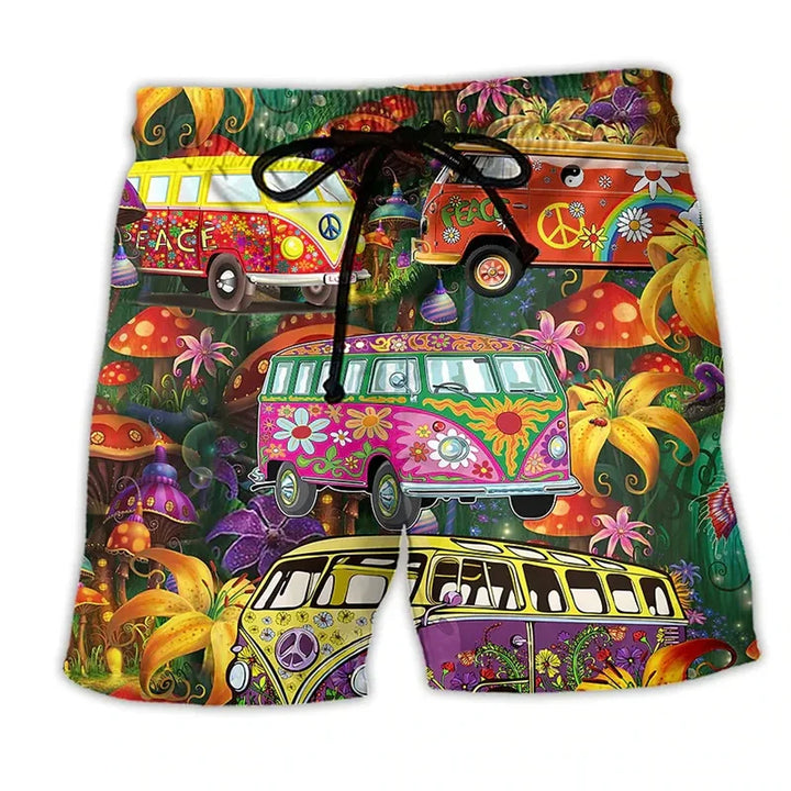 Badshorts - Tryckta - Dragsko - Boardshorts - Badkläder för män-Eva Jonsson