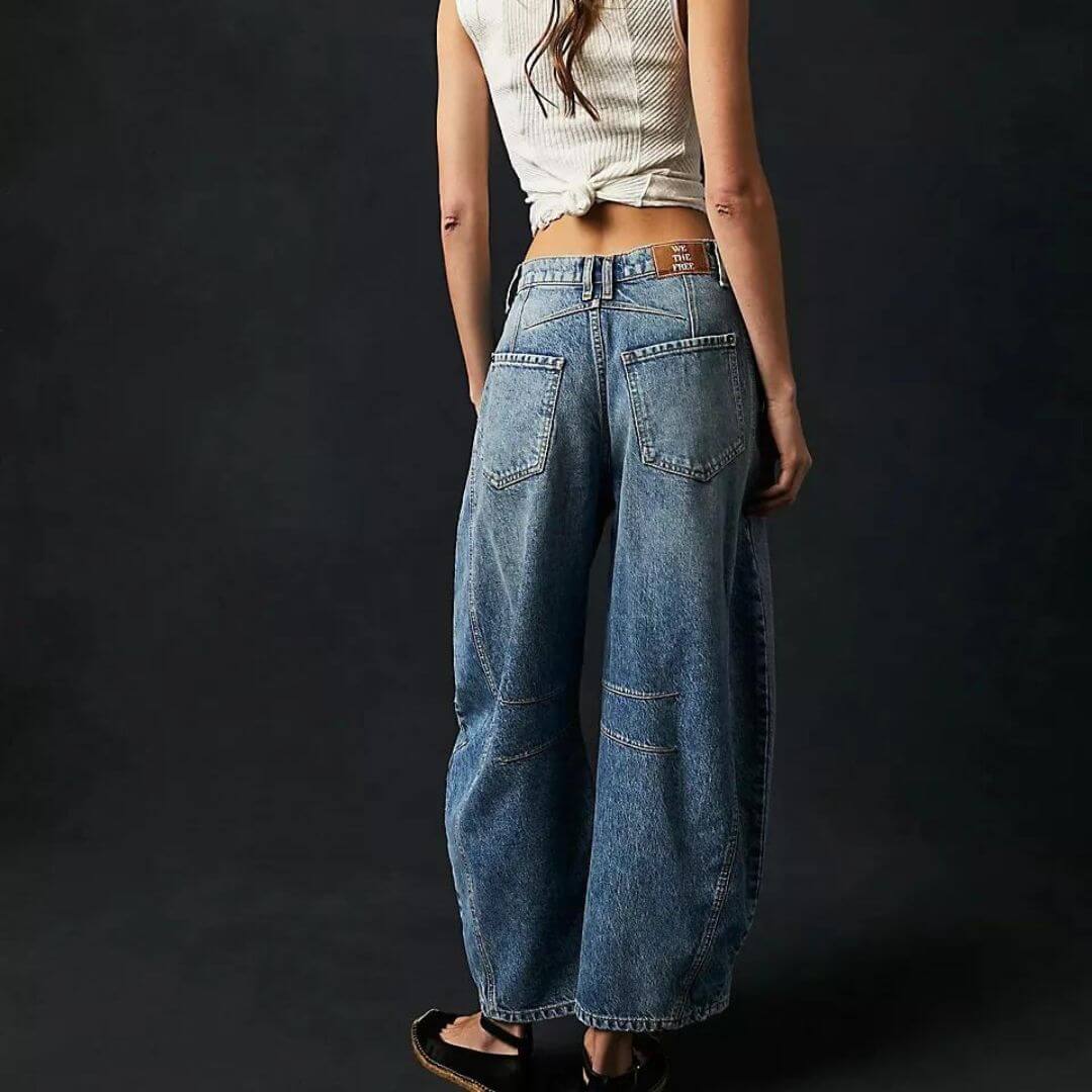 Baggy Jeans | Löst sittande | Normal midja | Utility jeans | Damjeans-Eva Jonsson