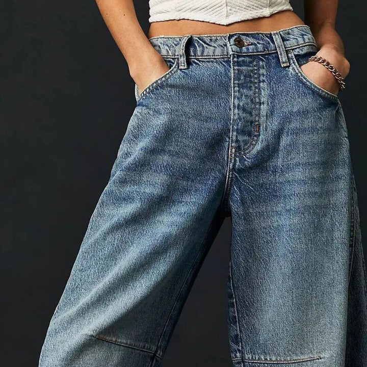 Baggy Jeans | Löst sittande | Normal midja | Utility jeans | Damjeans-Eva Jonsson