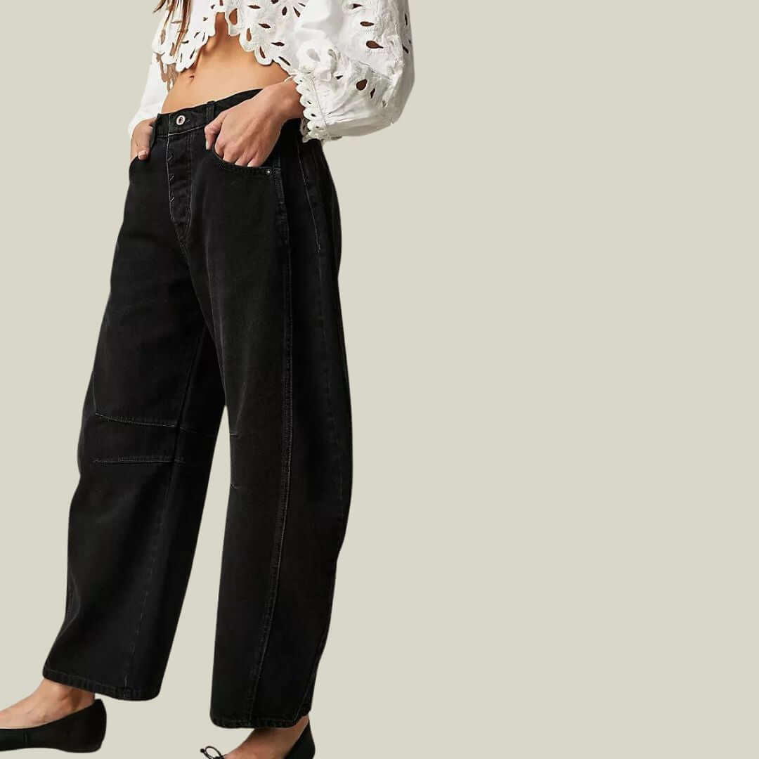 Baggy Jeans | Löst sittande | Normal midja | Utility jeans | Damjeans-Eva Jonsson