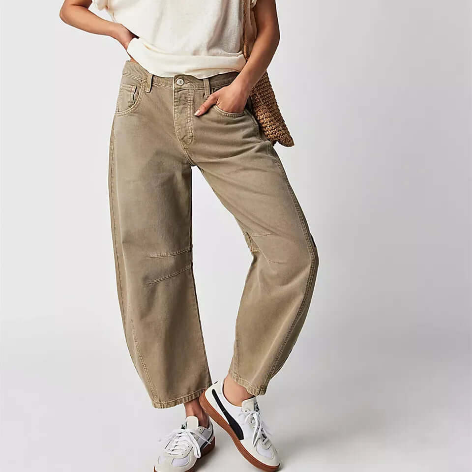 Baggy Jeans | Löst sittande | Normal midja | Utility jeans | Damjeans-Eva Jonsson