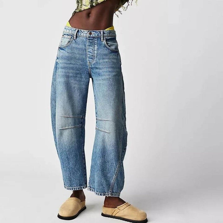 Baggy Jeans | Löst sittande | Normal midja | Utility jeans | Damjeans-Eva Jonsson