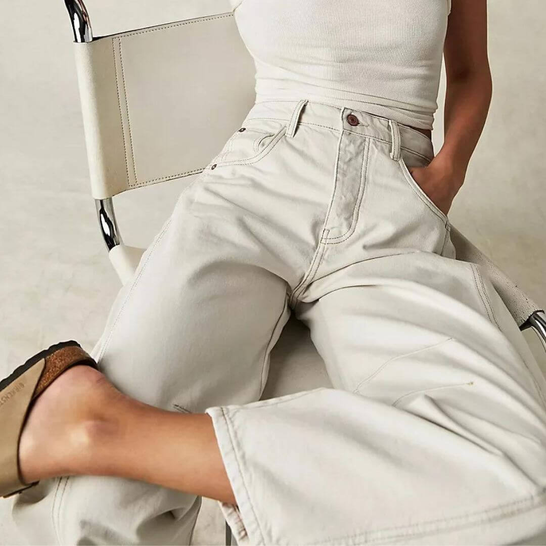 Baggy Jeans | Löst sittande | Normal midja | Utility jeans | Damjeans-Eva Jonsson