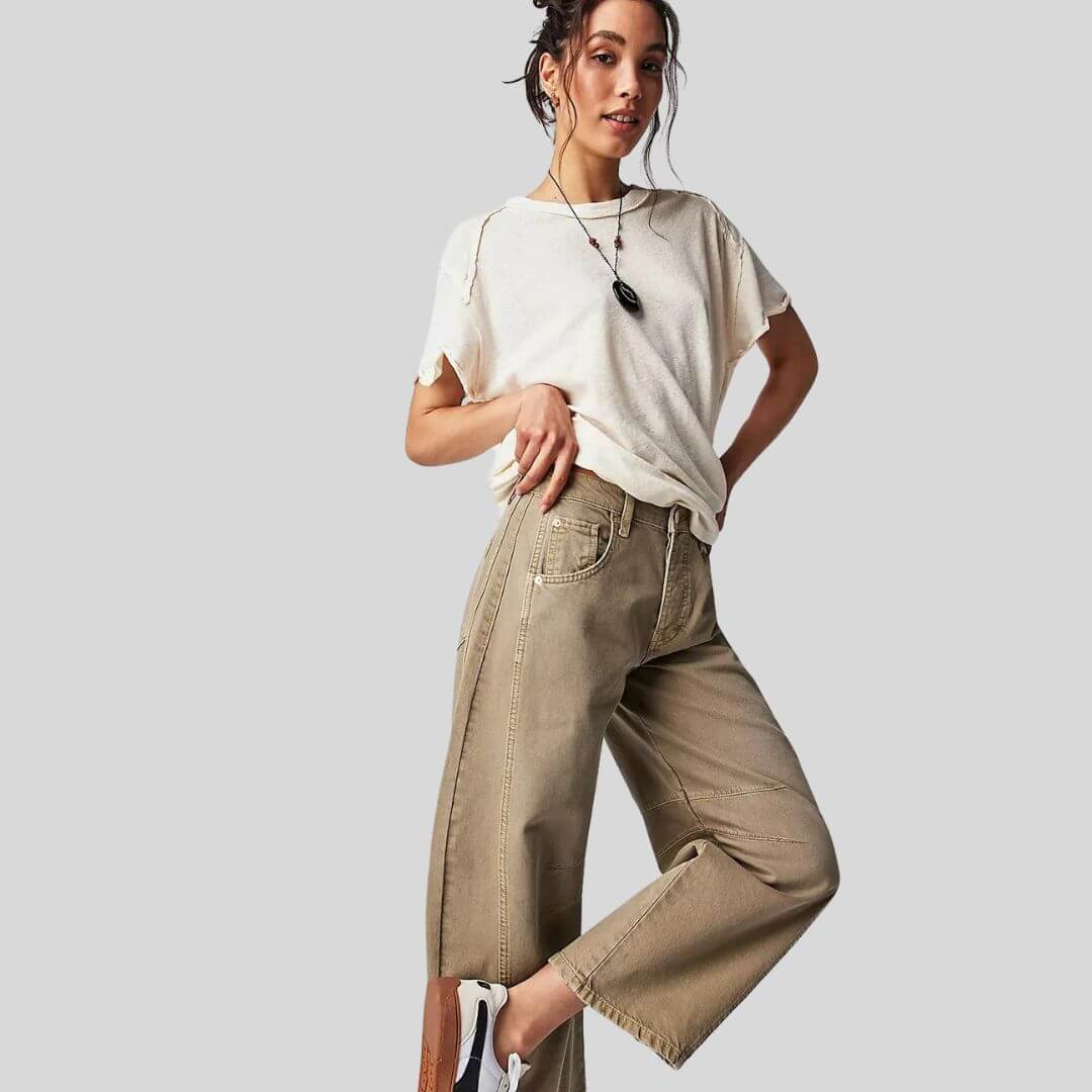 Baggy Jeans | Löst sittande | Normal midja | Utility jeans | Damjeans-Eva Jonsson
