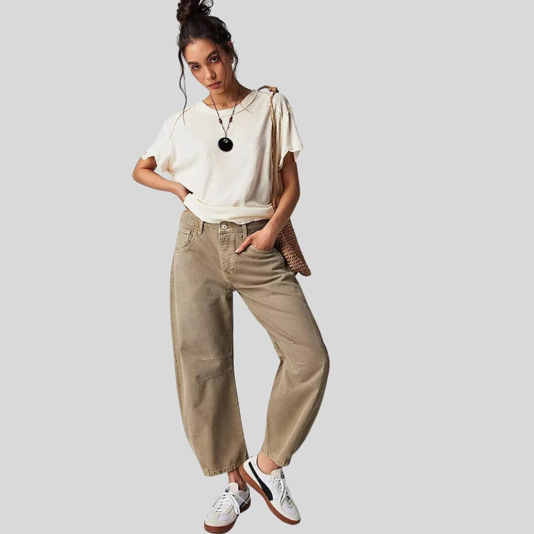 Baggy Jeans | Löst sittande | Normal midja | Utility jeans | Damjeans-Eva Jonsson