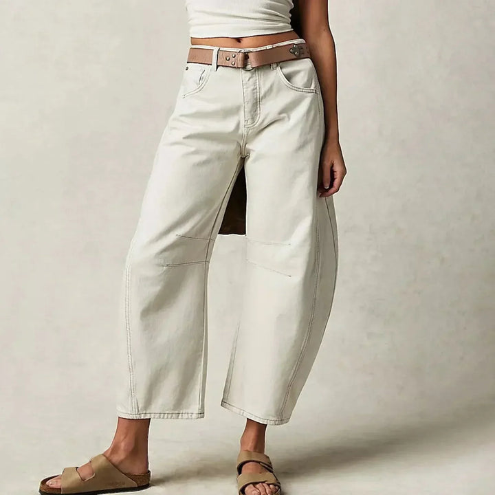 Baggy Jeans - Vanlig midja - Bekväm - Loose Fit Jeans - Jeans för kvinnor-Eva Jonsson