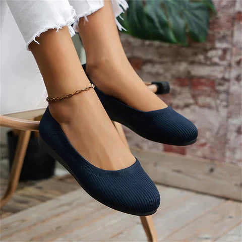 Ballerinaskor - Platta ortopediska sommarskor med slip-on för kvinnor-Eva Jonsson