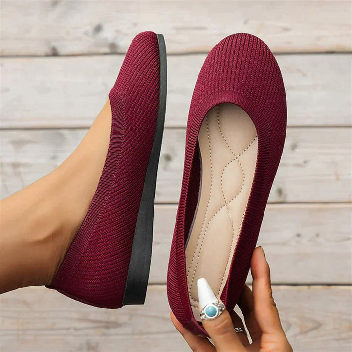 Ballerinaskor - Platta ortopediska sommarskor med slip-on för kvinnor-Eva Jonsson