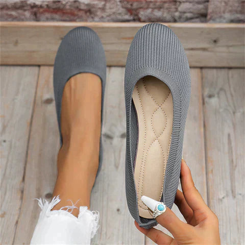 Ballerinaskor - Platta ortopediska sommarskor med slip-on för kvinnor-Eva Jonsson