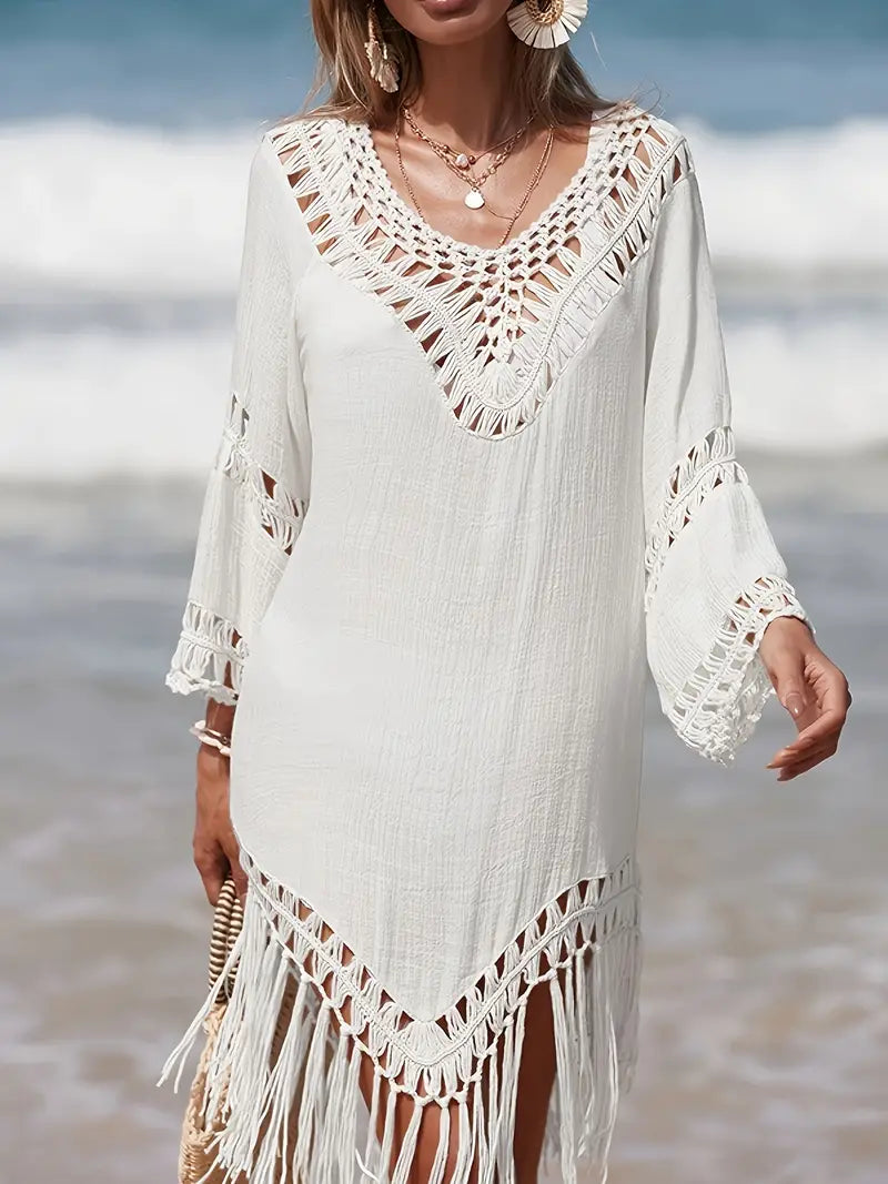 Beach Cover-Up | Boho | Virka | Baddräkt Cover-Up | Cover-Up Klänning-Eva Jonsson