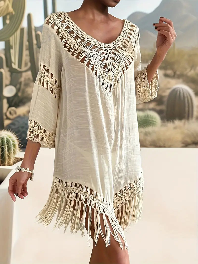 Beach Cover-Up | Boho | Virka | Baddräkt Cover-Up | Cover-Up Klänning-Eva Jonsson