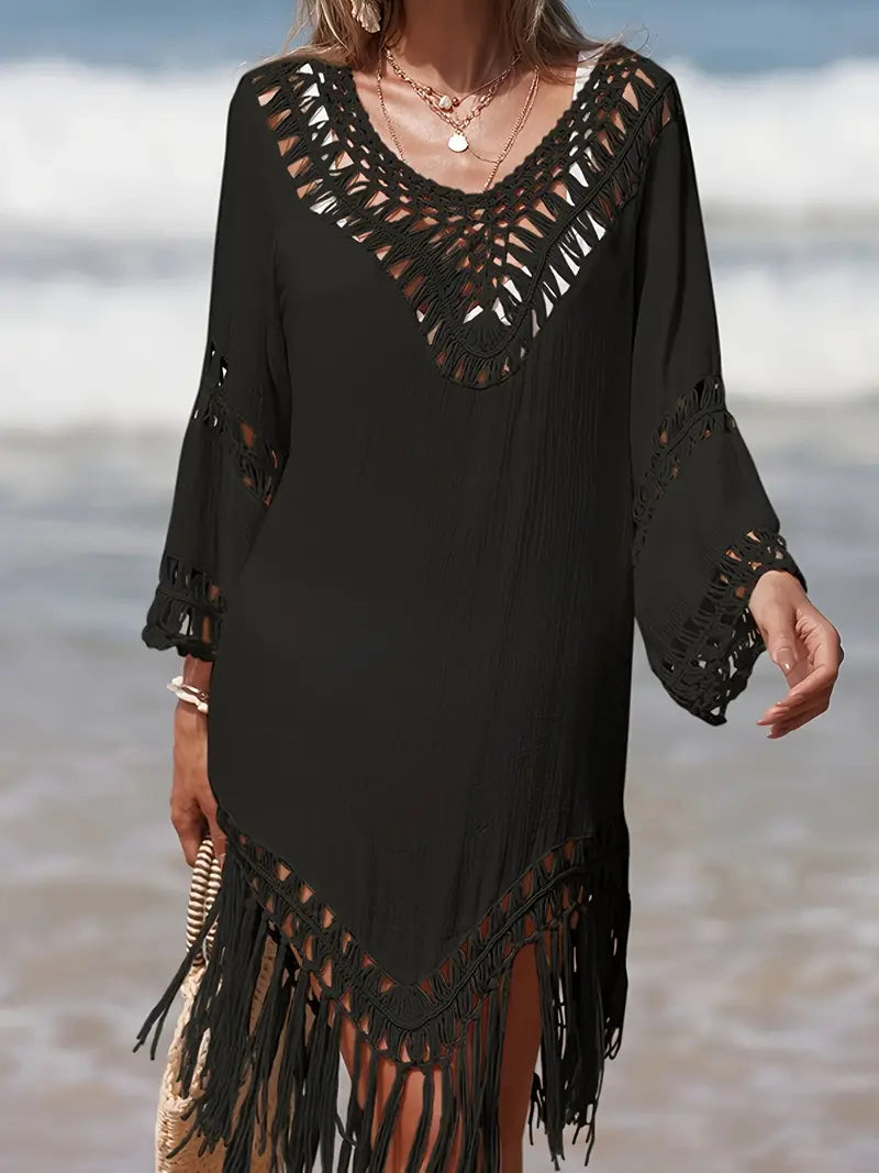 Beach Cover-Up | Boho | Virka | Baddräkt Cover-Up | Cover-Up Klänning-Eva Jonsson