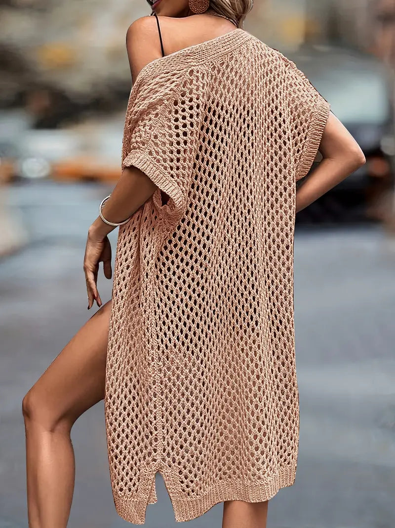 Bikini Cover-Up - Öppen front - Virkade - Strandtäckning - Strandkläder-Eva Jonsson