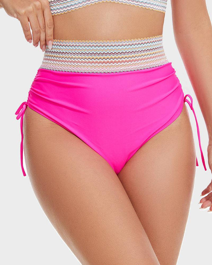 Bikiniset – Tvådelat – V-ringad – hög midja – dambadkläder-Eva Jonsson