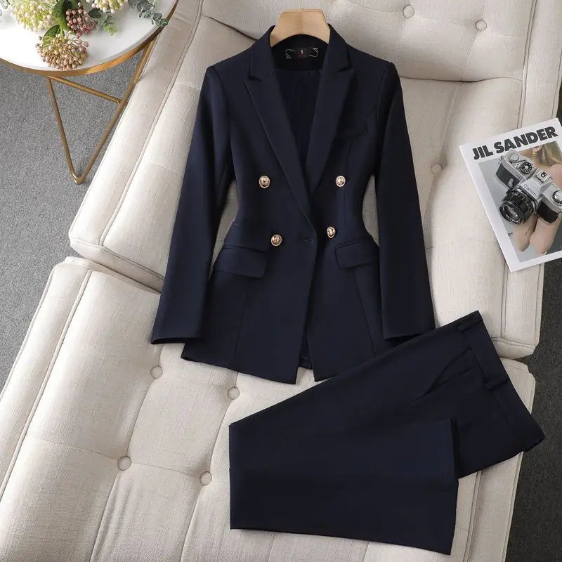 Blazer-set | Elegant | Tvådelat | Kontorskläder | Damkläder-Eva Jonsson