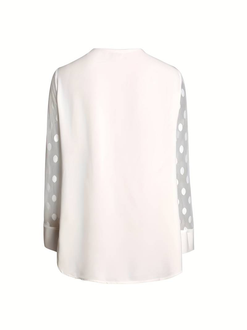 Camicetta - Maniche trasparenti - Vestibilità ampia - Top a maniche lunghe - Abbigliamento donna-Eva Jonsson