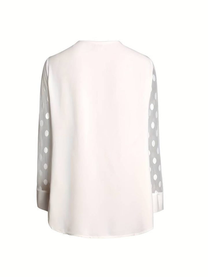Camicetta - Maniche trasparenti - Vestibilità ampia - Top a maniche lunghe - Abbigliamento donna-Eva Jonsson