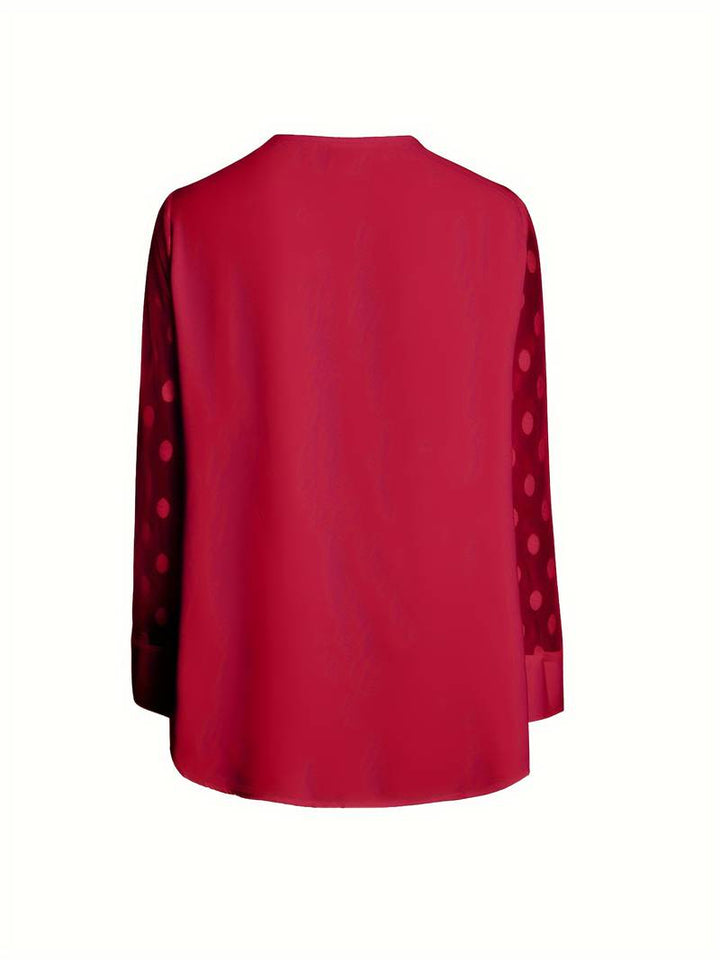 Camicetta - Maniche trasparenti - Vestibilità ampia - Top a maniche lunghe - Abbigliamento donna-Eva Jonsson