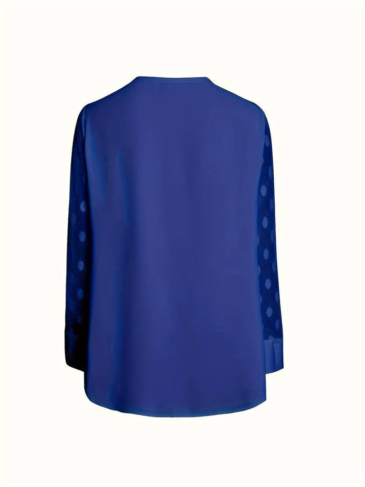 Camicetta - Maniche trasparenti - Vestibilità ampia - Top a maniche lunghe - Abbigliamento donna-Eva Jonsson