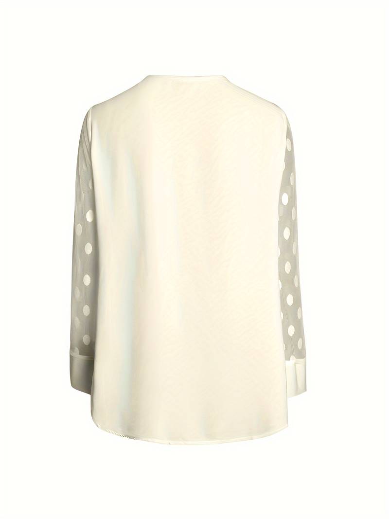 Camicetta - Maniche trasparenti - Vestibilità ampia - Top a maniche lunghe - Abbigliamento donna-Eva Jonsson